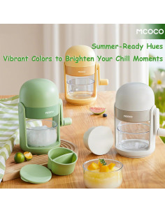 Trituradora de Hielo MCOCO Verde 0.75 kg con Tazón y Molde 2