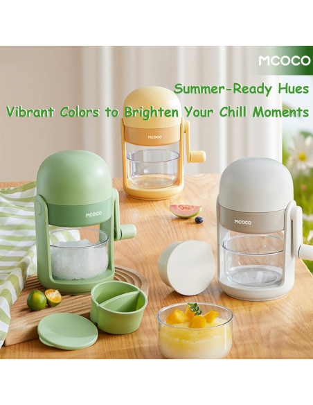 Trituradora de Hielo MCOCO Verde 0.75 kg con Tazón y Molde