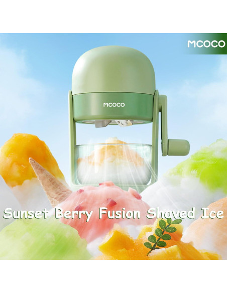 Trituradora de Hielo MCOCO Verde 0.75 kg con Tazón y Molde