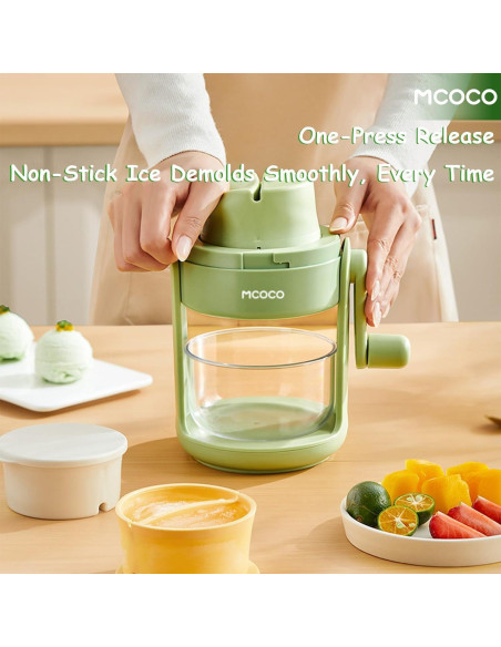 Trituradora de Hielo MCOCO Verde 0.75 kg con Tazón y Molde