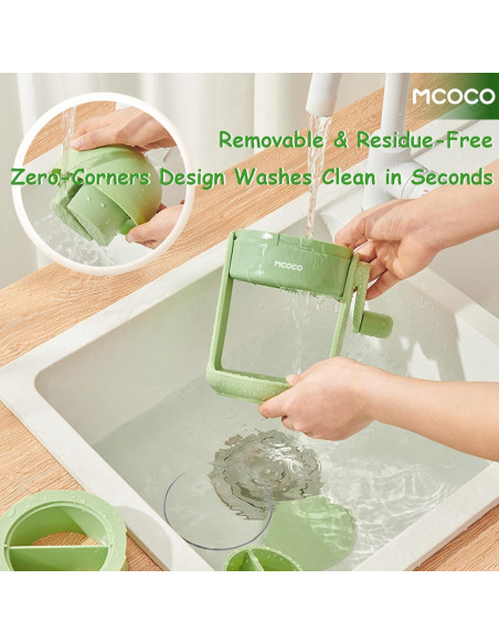 Trituradora de Hielo MCOCO Verde 0.75 kg con Tazón y Molde