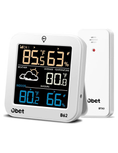 Estación Meteorológica Inalámbrica OBET Termómetro Interior Exterior