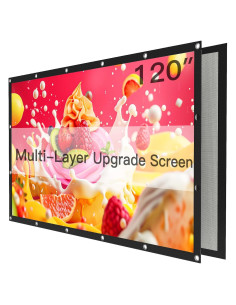 Pantalla de proyector Pipishell 120" 4K UHD Plegable y Lavable