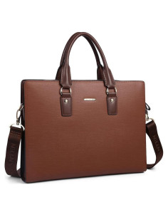 Maletín de Cuero BOSTANTEN para Abogados 39x6x30 cm Café