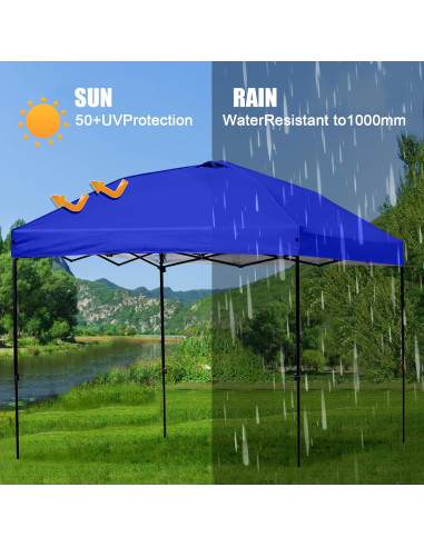 Cubierta de Reemplazo 10x10 ZONGTI Impermeable Azul