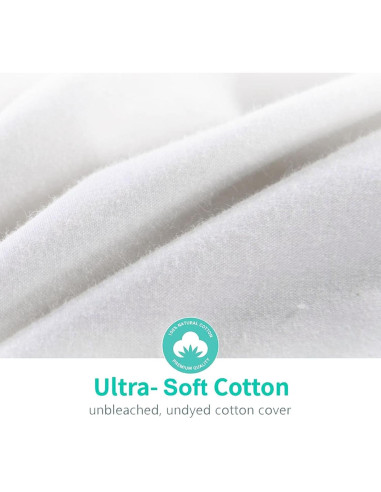 Edredón de Plumas de Pato APSMILE Twin 100% Algodón Orgánico