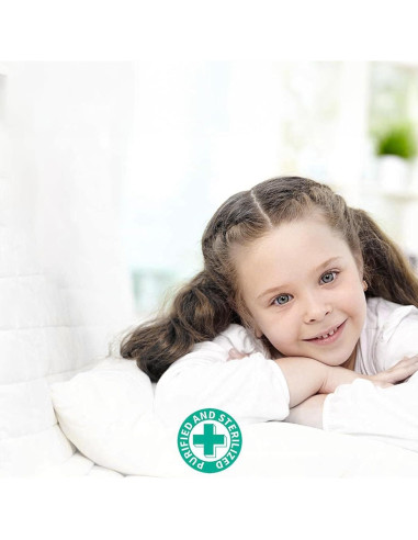 Edredón de Plumas de Pato APSMILE Twin 100% Algodón Orgánico