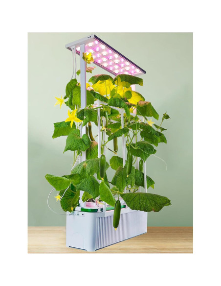 Kit Hidropónico Grande con Luz LED y Soporte Ajustable