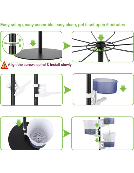 Kit Hidropónico Grande con Luz LED y Soporte Ajustable