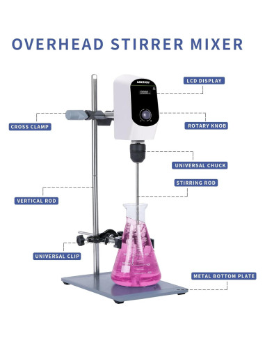 Mezclador de Varilla Eléctrico LACHOI 20L LCD 100-2000RPM