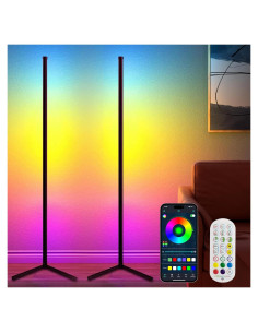 Lámpara de Piso RGB TJOY 2 Paquete 134.6 cm Control APP