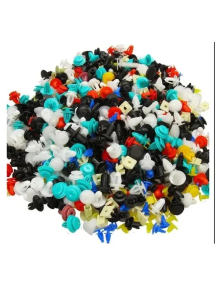 Kit de 500 Clips Universales para Automóviles Sandario - Sujetadores de Plástico para Parachoques y Paneles