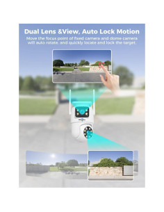 Cámara de Seguridad Inalámbrica Hiseeu TZ-HB312, 1296p, IP65 2