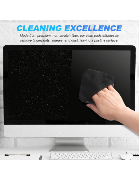 2 Paños de Microfibra TOPPERFUN para Limpiar Pantallas 10.49cm