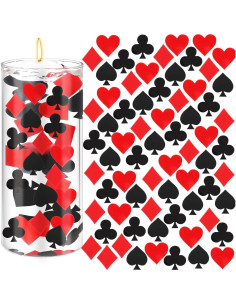 96 Piezas Relleno de Jarrón Acrílico Temática Casino 2.5 cm 2