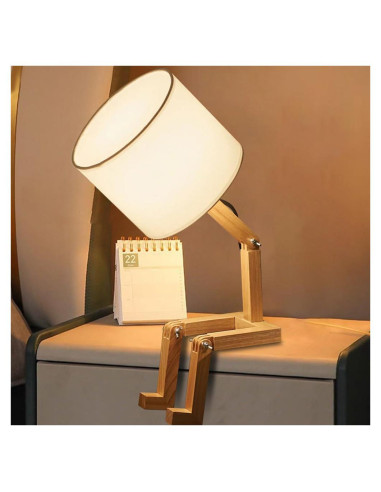 Lámpara de Escritorio Linda MUMENG Robot Plegable 27.9x15cm