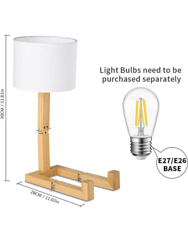 Lámpara de Escritorio Linda MUMENG Robot Plegable 27.9x15cm