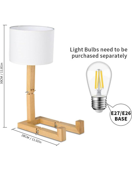 Lámpara de Escritorio Linda MUMENG Robot Plegable 27.9x15cm
