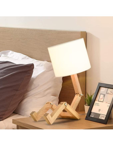 Lámpara de Escritorio Linda MUMENG Robot Plegable 27.9x15cm