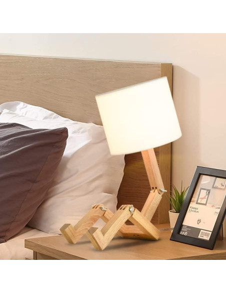 Lámpara de Escritorio Linda MUMENG Robot Plegable 27.9x15cm