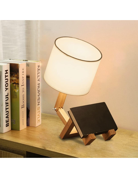Lámpara de Escritorio Linda MUMENG Robot Plegable 27.9x15cm