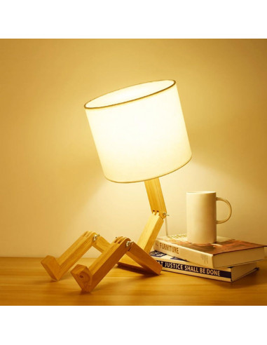 Lámpara de Escritorio Linda MUMENG Robot Plegable 27.9x15cm