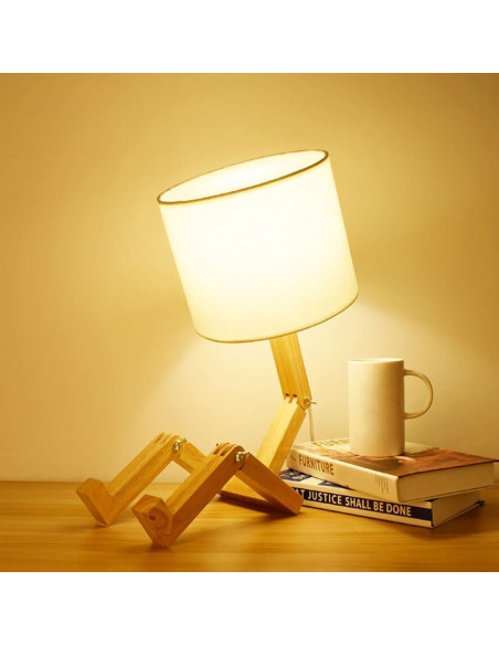 Lámpara de Escritorio Linda MUMENG Robot Plegable 27.9x15cm