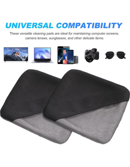 2 Paños de Microfibra TOPPERFUN para Limpiar Pantallas 10.49cm
