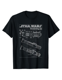 Camiseta Star Wars Diagrama Esquemático Hombres 136g