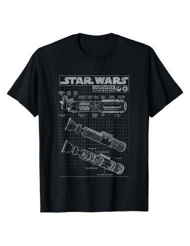Camiseta Star Wars Diagrama Esquemático Hombres 136g