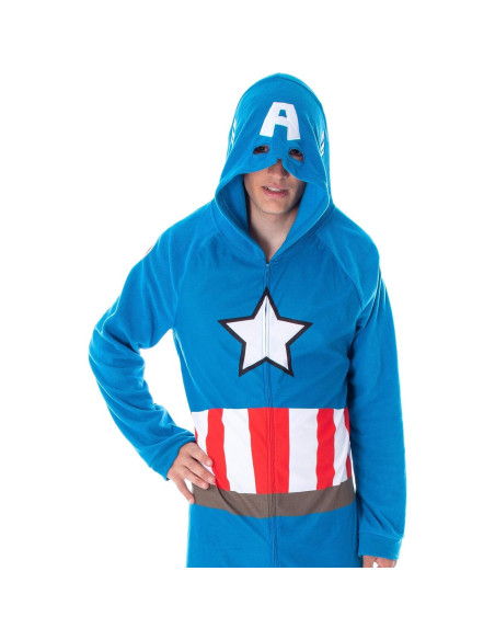 Pijama de Una Pieza Capitán América Marvel para Hombre