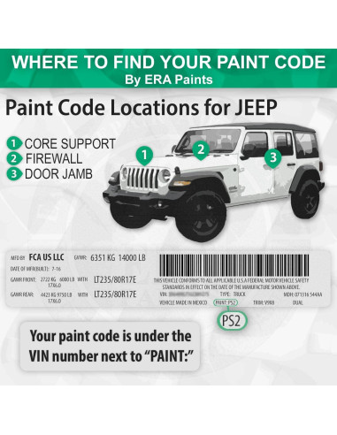 Pintura Automotriz Spray ERA 2K Perla Roja Terciopelo JEEP