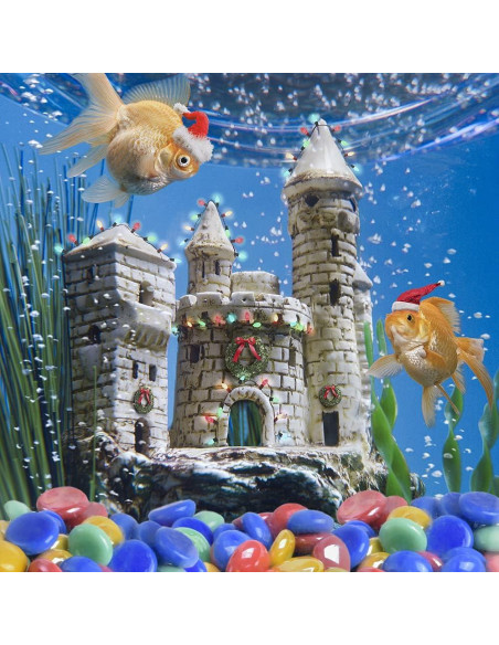 Canicas Planas de Vidrio LUEYAO 1lb para Decoración Acuario