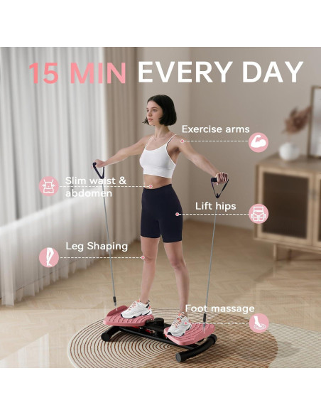 Torcedora de Cintura LiKiLiKi 200 kg Pantalla Digital Rosa