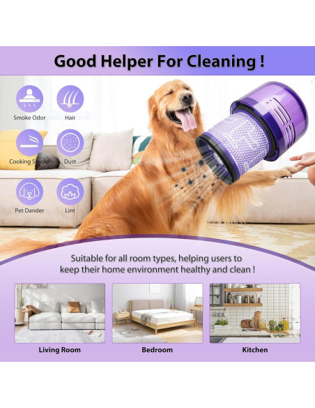 Filtros de Reemplazo V11 para Aspiradora Dyson Mokchance - 3 Pcs