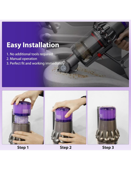 Filtros de Reemplazo V11 para Aspiradora Dyson Mokchance - 3 Pcs