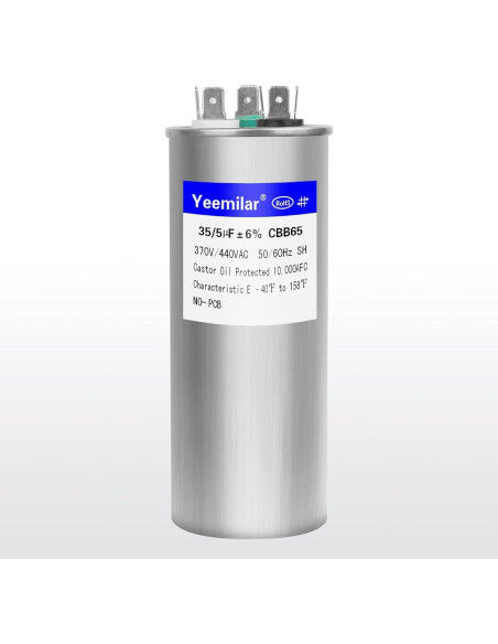 Capacitor CBB65 35+5uF 370V/440V Doble Función 50mm