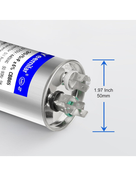 Capacitor CBB65 35+5uF 370V/440V Doble Función 50mm
