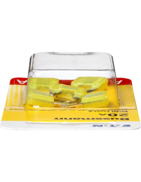 Fusible Mini Rápido Bussmann BP/ATM-20 20A Amarillo - Paquete de 5