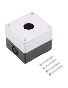 Caja de Control de Interruptor Pulsador 22mm uxcell