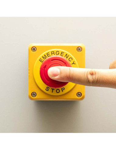 Caja de Control de Interruptor Pulsador 22mm uxcell