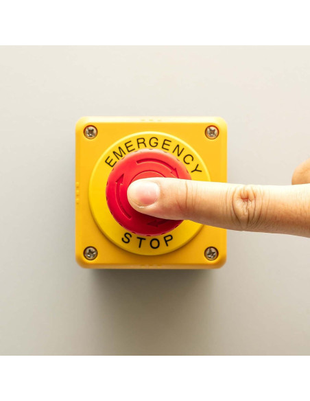 Caja de Control de Interruptor Pulsador 22mm uxcell