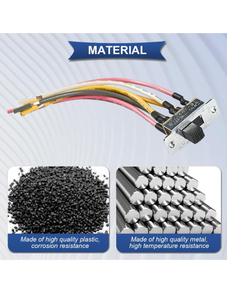 4 Interruptores de Palanca para Ventilador de Techo DKARDU 6A 125V