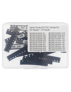 Kit de Diodos Zener BZT52C 20 Valores 0.5W SOD-123