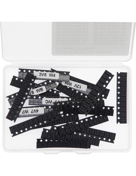 Kit de Diodos Zener BZT52C 20 Valores 0.5W SOD-123