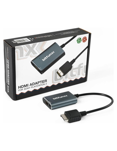 Adaptador HDMI BITFUNX PS2 - RGB y Componente a HDMI