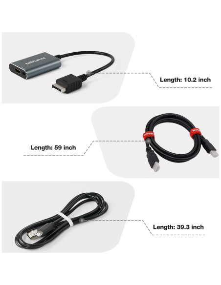 Adaptador HDMI BITFUNX PS2 - RGB y Componente a HDMI