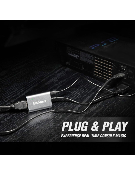 Adaptador HDMI BITFUNX PS2 - RGB y Componente a HDMI