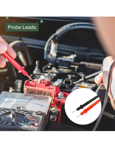 Cables de Sonda de Multímetro YOKIVE 55cm Rojo Negro