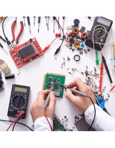 Cables de Sonda de Multímetro YOKIVE 55cm Rojo Negro